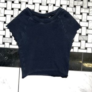 Black crop top